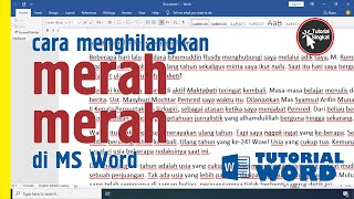 Cara Menghilangkan Merah Merah di Microsoft Word - Tutorial Singkat