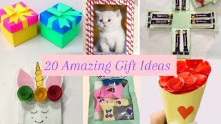 20 Amazing Gift DIY ideas #craft #handmade #art #gift #youtube