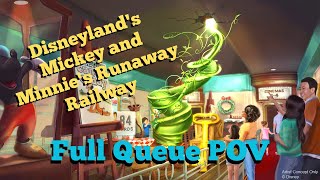 Full Queue Only POV | Disneyland's Mickey and Minnie's Runaway Railway