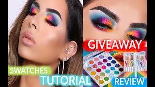 NEW MORPHE 25L PALETTE TUTORIAL, REVIEW AND SWATCHES | LIVE IN COLOR PRIDE COLLECTION