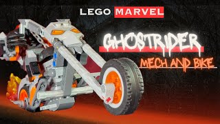 Lego Marvel Ghost Rider Mech and Bike Kit Review