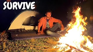 SURVIVAL IN RAIN FOREST | SHELTER | CATCH FISH | COOKING @CountingMiles​