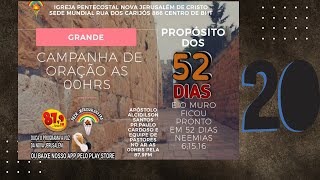 20º DIA DE 52 DIAS DE ORAÇÃO - NA FÉ DE NEEMIAS É TEMPO DE RECONSTRUÇÃO - 29/06/20