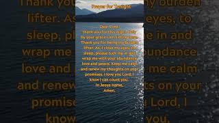 Prayer for Tonight! #prayerfortoday #nightprayer #prayer #jesus #praisethelord #shorts