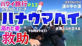 【ハワイ旅行　ハナウマベイ 】ハナウマベイで溺れる⁉︎＃１２