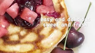 Recipe: Sweet and Delicious Cherry & Watermelon Pancakes