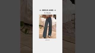 Must have jeans for women #widelegjeans #meesho #shorts