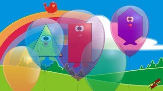 The Shapes | VIVASHAPES | Balloon Game 3.Video for kids.