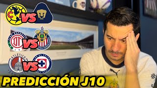 PREDICCIONES JORNADA 10 || LIGA MX || CLÁSICO CAPITALINO