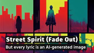 Street Spirit (Fade Out) - But lyrics are AI created images