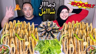 تحدى الدمار الشامل😲ساندوتشات كبده مع الفلفل الحار وباذنجان مخلل👈(الإختيار الأصعب)