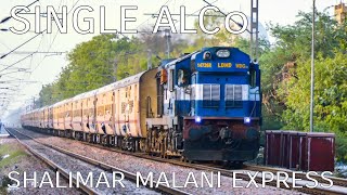 SINGLE ALCo hauled TRAIN 😱😱😱 !! JAMMU TAWI BARMER Shalimar Malani EXPRESS Late Running