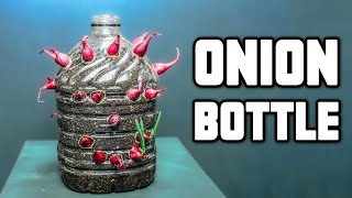 Onion Bulbs in Bottle Time Lapse