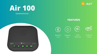 Elevate Hybrid Work Productivity with A&T | Air 100 - USB Bluetooth Speakerphone