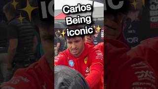 Carlos Sainz Being Iconic for a minute #f1 #f12024