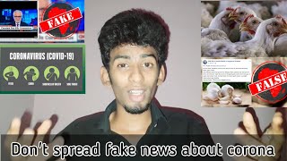 Dont spread fake news about corona | chicken not affected by corona |corona meme |sa ravanan