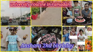 university routine in ramadan||anshara k birthday party|| vlogs by Mehwish