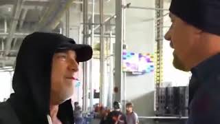 Undertaker  meets Goldberg in morning