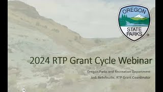 2024 Recreational Trails Program (RTP) Grant Cycle Webinar