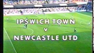 Ipswich Town 2 Newcastle United 1 20 October  1990