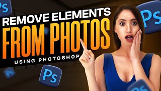 How do I remove an element from an image in Photoshop?