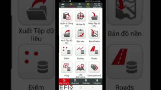 Phần mềm khảo sát chuyên nghiệp eField dùng cho máy RTK EFIX