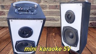 Diy Portable Bluetooth Speaker karaoke 5V