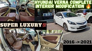 OLD Verna Interior Modified to New VERNA 🔥 Premium Coffee Theme 💯| Verna Accessories | CAR MAN INDIA