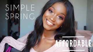 AFFORDABLE & SIMPLE SPRING MAKEUP LOOK | Priscilla Boadi