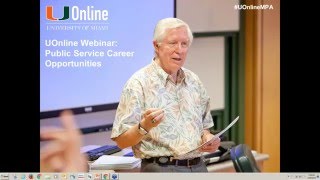 UOnline Webinar: Public Service Career Opportunities