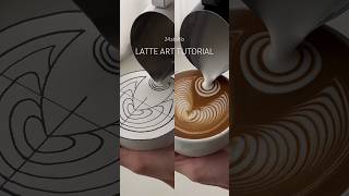 15-second Latte art tutorial #latteart #lattearttutorial