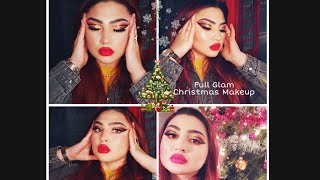 FULL GLAM Christmas Makeup Tutorial 2020