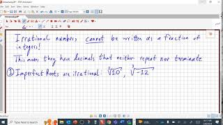 Math 8: Rational vs. Irrational Numbers