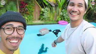 PRANK BUANG LAPTOP MAHAL  KE KOLAM RENANG !!!   CRAZY PRANK   CRAZY ASIAN BOYS