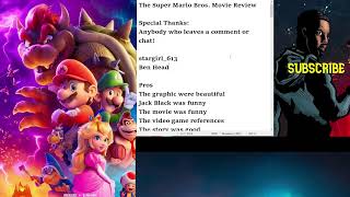 Writing My The Super Mario Bros. Movie Review LIVE!