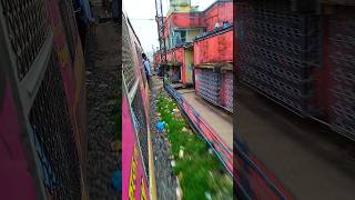 Most dangerous Raill line 😱 #shorts #youtubeshorts #shortvideo #train #railway