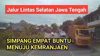 Simpang Empat Buntu Menuju Kemranjen Banyumas | Jalur Lintas Selatan Jawa Tengah | Info Jalan