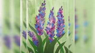 Easy Water Hyacinth Painting II #posrter_color#howtodraw #waterhyacinth #flower #aesthetic #art