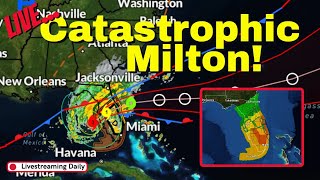 🔴Live: Catastrophic! Hurricane Milton & Severe Weather Coverage  10-10-24