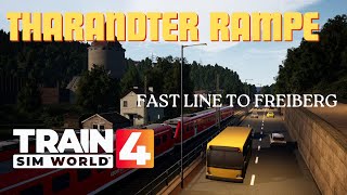 Train sim world 4. Tharandter Rampe. Fast line to Freiberg. DB BR 612