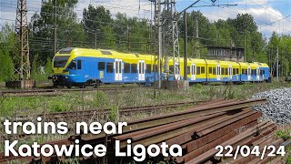 Trains near Katowice Ligota (Poland) - 22/04/2024