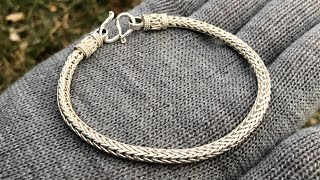 Hand Made Sterling Silver Bali Bracelet