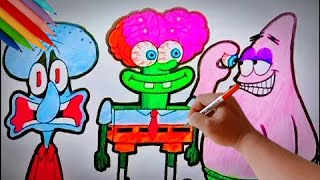 SpongeBob SquarePants | Selamat Halloween | How To Draw | menggambar dan mewarnai