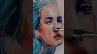 Bringing a portrait to life #painting #art #portrait #timelapse