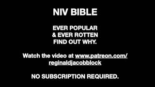 NIV BIBLE EXAMINED