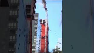 Major Crane accident in New York!! #fail #accidentnews #newyork