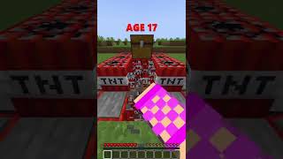 How To Escape Traps At Different Ages😨In Minecraft🤯(INSANE)😍 #minecraft #shorts