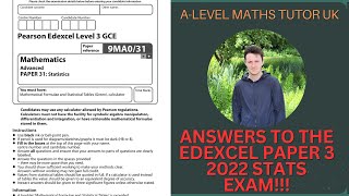 How to Answer a TOUGH Edexcel VENN DIAGRAM / PROBABILITY Paper 3 Stats Exam Question from 2022!!!