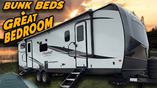 HUGE bedroom in an RV with bunk beds? 2024 Forest River Flagstaff Super Lite 29BHS