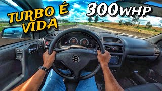 PRIMEIRA VEZ ACELERANDO O ASTRA COM 300HP NA ESTRADA